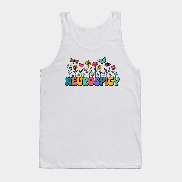 Neurospicy Neurodiversity Autism Awareness Tank Top by Clothspell